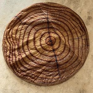 Wood grain bathroom mat